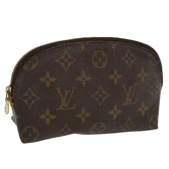 LOUIS VUITTON Monogram Pochette Cosmetic PM Cosmetic Pouch M47515 LV Auth ti858 - Picture 1 of 16